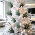 thumbnail image 6 of DefiDgd Artificial Evergreen Leaves Branch,Small Faux Green Stem Vase Filler Greenery Pick for Christmas Wreath Filling Table Mantel Indoor Floral Arrangement Winter Home Decor, 6 of 7