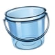 thumbnail image 1 of Cubo de agua con tapa y asa, pequeño cubo de baño para el hogar, cubo para la colada Azul, 1 of 9