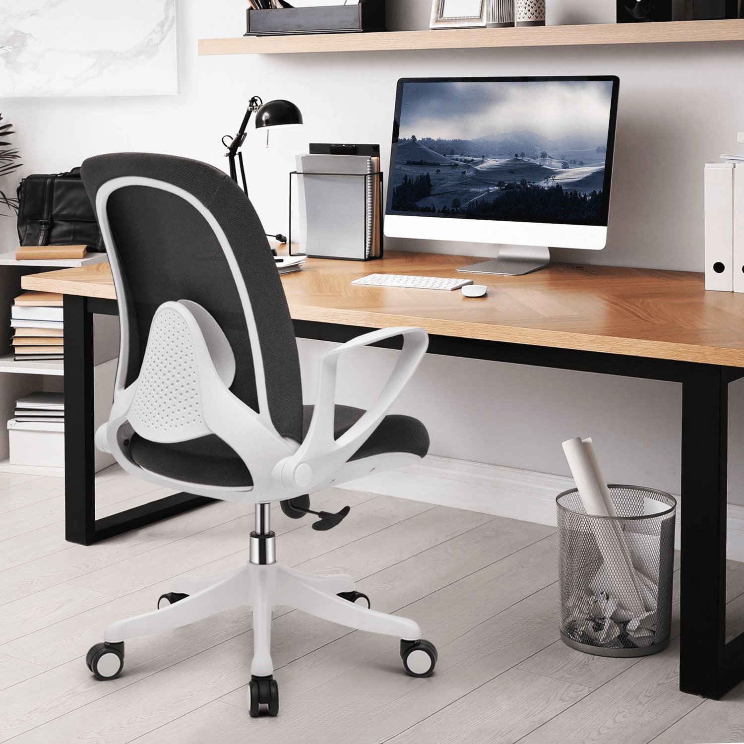 Magshion Adjustable Office Chair Ergonomic Rolling Mesh Reception