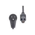 thumbnail image 2 of StarTech.com 10 Pieds Power Extension Cord, Rotating Flat Plug Extension Cord, NEMA 5-15P to NEMA 5-15R Cable, 16 AWG, 125V/13A, UL Certified NEMA 5-15P (P) Rotating to Power NEMA 5-15R (R) 125 V - Câble d'Extension Électrique - AC - 15 A - 10 Pi - Noir, 2 of 9