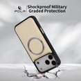 thumbnail image 4 of for iPhone 17 Magnetic PU Leather Case, Compatible with MagSafe, Classic Wireless Charging Shock Absorbing Ultra Slim Grip Friendly Drop Protective Back Cover, Beige, 4 of 8