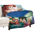 thumbnail image 2 of Manta de dibujos animados de La Sirenita, manta de felpa suave y acogedora para niños, niñas y adultos jóvenes, manta de franela cálida para sala de estar, dormitorio, sofá cama de 30 x 40 pulgadas, 2 of 8