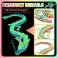 thumbnail image 3 of 3D Printed Dragon Glow in The Dark, 24 Inch 3D Dragon Fidget Toys for Autism/ADHD, Articulated Dragon for Home Office Car Desk Decor Toys, Easter Gifts, 3 of 8
