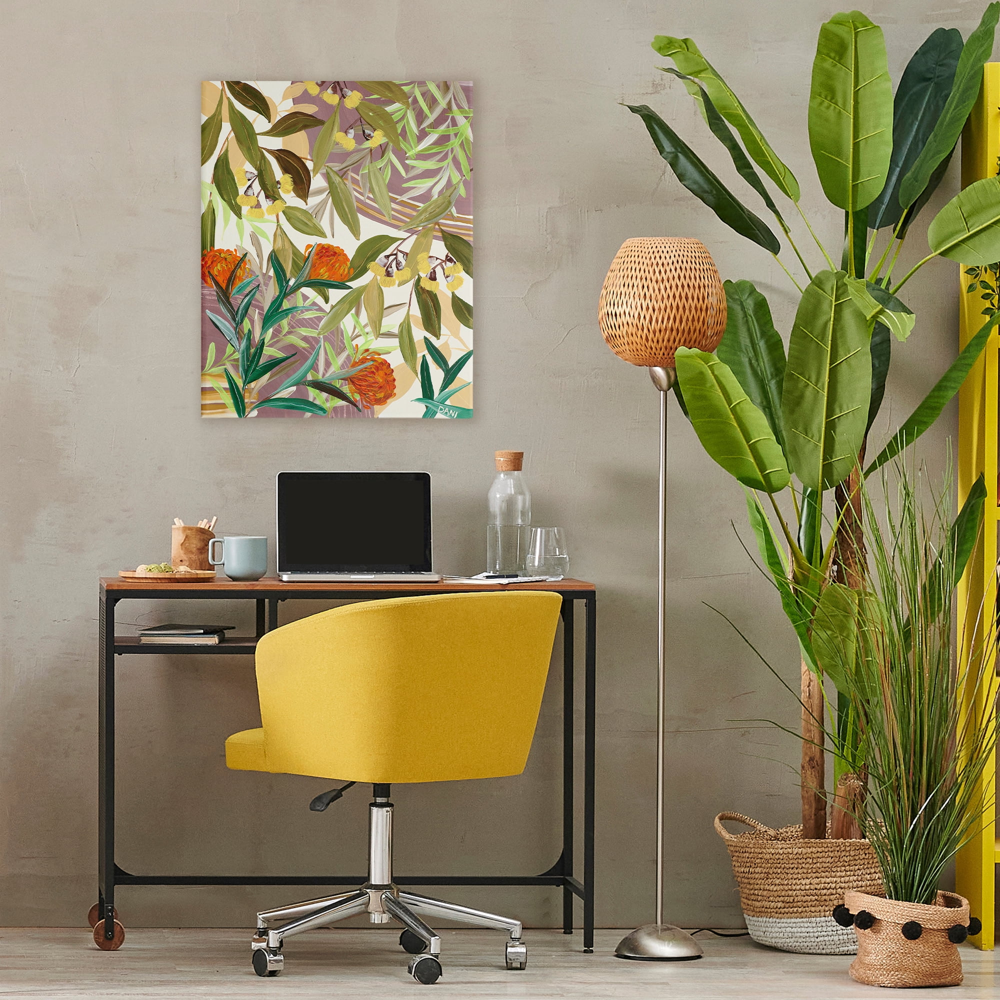Stupell Industries Walk With Me Blooms Canvas Wall Art, design by Dani Heyward