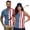 Patriotic Star USA Flag, variant on Aplkyhs Matching Golf Shirts for Couple Starfish Shell Quarter Zip Couple Golf Matching Outfits Breathable Fabric Mens Hawaiian Shirt Keep Cool in Hot Weather Machine Washable