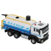 Water Tanker Model,1/50 Water Tanker,1/50 Water Tanker Model Alloy Pull Back Water Spray Sprinkler Truck Toy for Boys Girls Gifts
