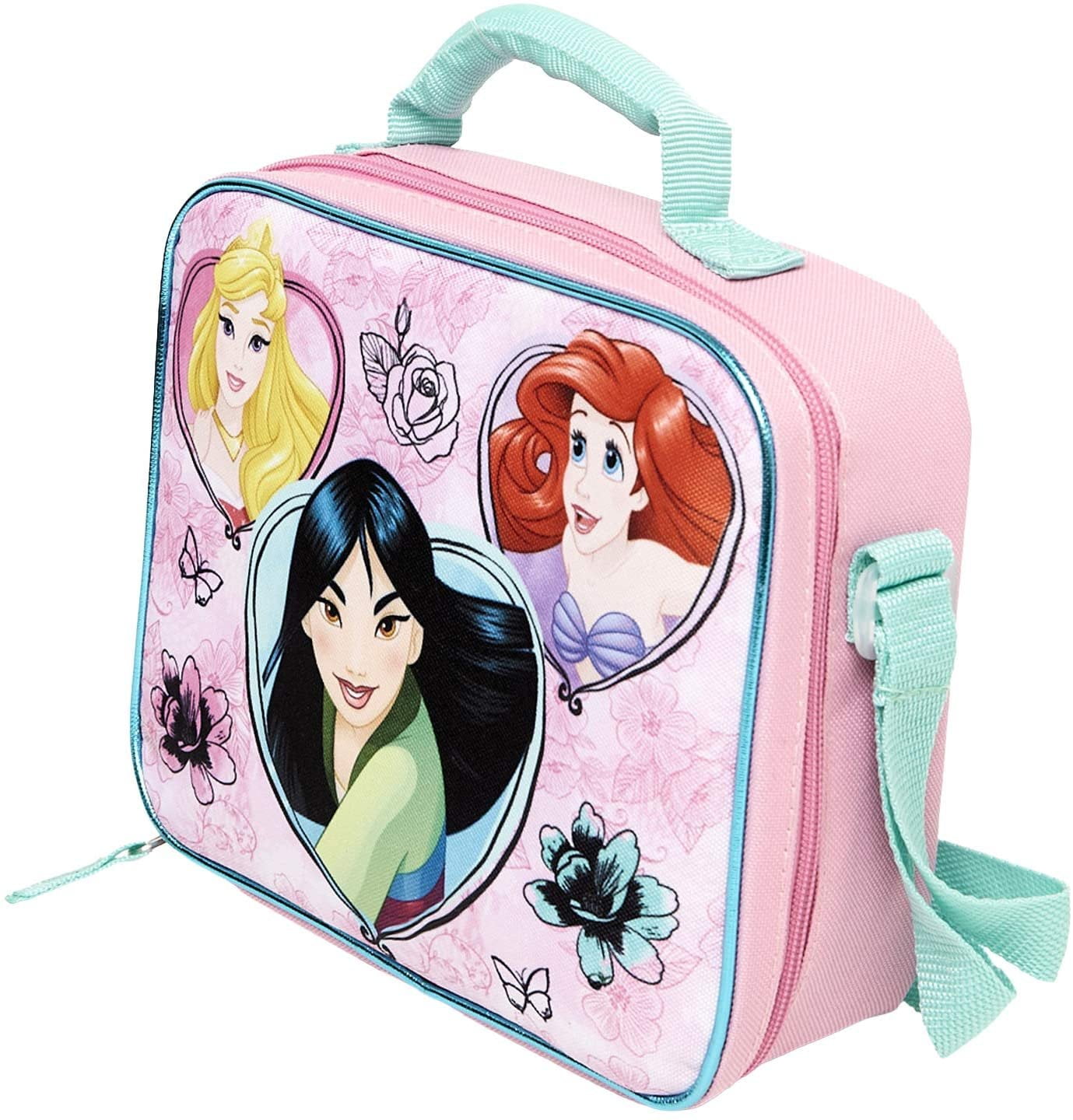 Disney Princess 2-Tier Stainless Steel Lunch Box Set with Bag