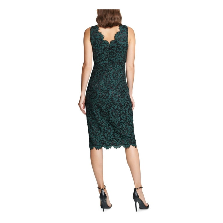 Eliza j top green lace dress