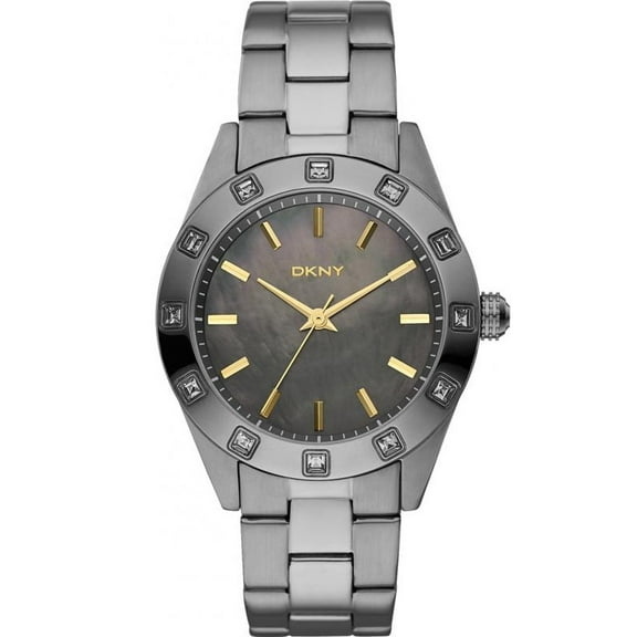 DKNY ny8662 36mm Grey Steel Bracelet & Case Mineral Women's Watch