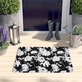 thumbnail image 2 of Pioneer Flower Floral Print Flannel Non Slip Door Rugs,Washable Door Mats Indoor,Decorative Door Mats,Dirt-Resistant and Absorbent Doormat for Entrance,Bedroom,Kitchen,Bathroom,23.5"x16", 2 of 5