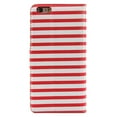 thumbnail image 4 of SUMACLIFE Wallet Stand Case for Apple iPhone 6 Plus / 6s Plus Perfect Fit (Magenta/White Stripe), 4 of 4