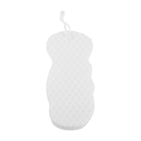 Unique Bargains Sponge Brush Body Scrubber for Bathroom 5.51"x2.55"x0.98" 1 Pc White