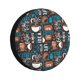 thumbnail image 1 of Fotbe Coffee Lover Print Funda de Llanta de Repuesto con Estampado, Engrosada, Ajuste Universal para Jeep, Remolque, RV, SUV, Camión-17 inch, 1 of 6
