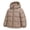 ATS1762#Beige, variant on HILEELANG Girls Cropped Puffer Jacket, Hooded Short Winter Coat for Kids and Teens, Black, 9-10Y