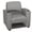 Multi-Color, variant on Regency Nova Arm Chair with 360-Degree Swiveling Tablet, Java Finish, Black Vinyl Upholstery, Under-Seat Storage, Ergonomic Design for Office, Home, Study, or Lounge Seating