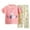 H119 Pink, variant on SJLDQY Toddler Girls Pajama Sets Cute Cartoon Graphic Tee Pants 2 Piece Pj Sets Casual Sleepwear Fall Loungewear Sets for Girls