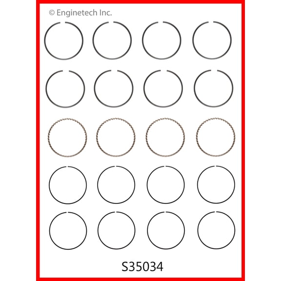 RINGS MAZDA 2.5L 2488 16V
