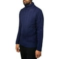 thumbnail image 3 of X RAY JEANS Mens Cable Knit Roll Neck Sweater, Navy, XL, 3 of 8