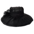 thumbnail image 3 of Mifelio Ken/tucky Derby Hats for Women, Women's Vintage Mesh Hat Floral Shade Holiday Brim Top Hat Fascinators Hats for Women Black, 3 of 7