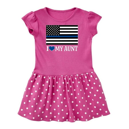 

Inktastic Police Law Enforcement Aunt Gift Toddler Girl Dress