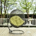 thumbnail image 6 of Modway Hide Outdoor Patio Swing Chair With Stand in Gray Peridot, 6 of 8