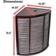 BirdRock Home Compact Corner Laundry Hamper with Lid - Black - Walmart.com