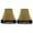 Gold, Black, variant on Urbanest Silk Bell Lamp Shade, 5x9x7", Black With Black Fringe