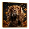 thumbnail image 2 of Designart "Artistic Cocker Spaniel II" Animals Dog Floater Framed Wall Art Living Room, 2 of 5