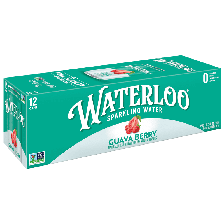 Waterloo Guava Berry Sparkling Water, 12 fl oz, 12 Pack photo 1