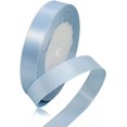 thumbnail image 1 of LAICAIW Solid Color Light Blue Satin Ribbon, 5/8 Inches x 25 Yards Fabric Satin Ribbon for Gift Wrapping, Crafts, Hair Bows Making, Wreath, Wedding Party Decoration and Other Sewing Projects, 1 of 7