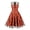 Orange, variant on 1950s Dresses for Women Vintage Elegant Short Puff Sleeve Polka Dot Patchwork Knee Length Cocktail Party Dress XXL Black2