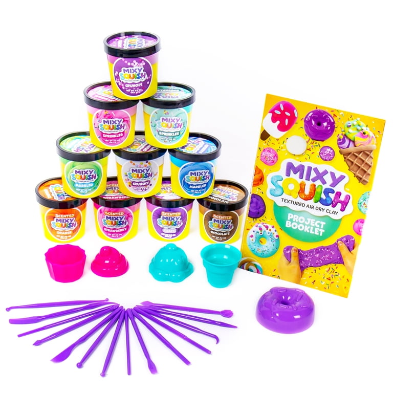 Mixy Squish Air Dry Clay Scented Sculpting Studio, Air Dry Clay