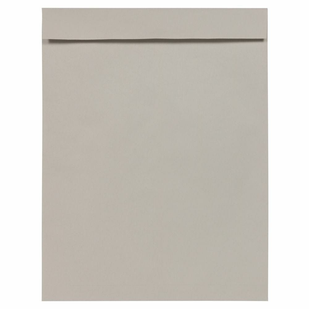 JAM Paper 17 x 22 Open End Catalog Premium Envelopes, Grey Kraft, 500 per Pack