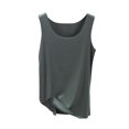 thumbnail image 4 of Blmnix Womens Camisole Tank Tops Long Tank Tops Compression Tank Tops Tube Green Tank Top Crew Neck Womens Camisole, 4 of 5