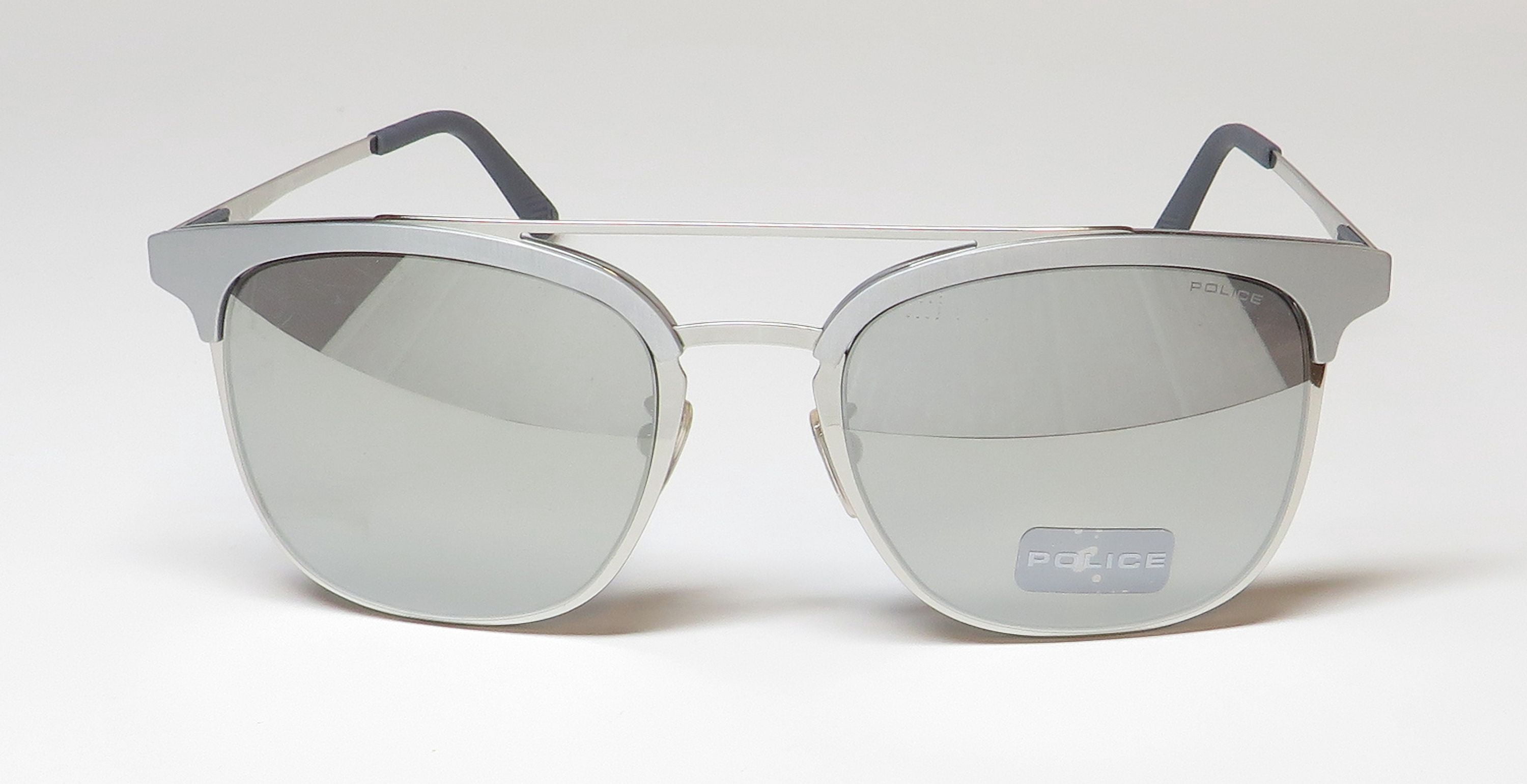 POLICE SPL569V SUNGLASSES HEAVY BROWLINE LOOK STYLE 100% UV RAYS PROTECTION MENS