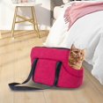 thumbnail image 4 of Sac de Transport pour Animaux de Compagnie, Sac de Voyage pour Chien Chat, Sac à Main pour Chien Chat, Sac à Bandoulière pour Animaux, Siège Auto Respirant pour Chien Randonnée Rouge 45x22x20cm, 4 of 9
