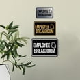 thumbnail image 3 of Classic Framed Employee Breakroom Sign (Navy Blue / White) - Medium, 3 of 5