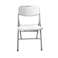thumbnail image 2 of Set 8 Sillas Plegables Reforzadas 120kg Acero Polietileno Comedor Hogar Eventos Color Blanca., 2 of 5
