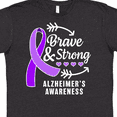 thumbnail image 4 of Inktastic Alzheimer's Awareness Brave and Strong T-Shirt, 4 of 5