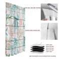 thumbnail image 6 of Teal Red Jellyfish Coastal Blackout Curtains for Bedroom/Living Room, Pinch Pleated Black Out Curtains, Vintage Beach Coral Starfish Nautical Room Darkening Window Drapes with Hooks 2 Panels, 59"x70", 6 of 8