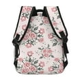 thumbnail image 4 of Rateoe Rose Flowers Pattern Casual Backpack for School, Work, Travel – Adjustable Straps, Multiple Compartments – Ergonomic Design, Fits Laptops and Tablets, 4 of 5