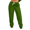 thumbnail image 5 of XFLWAM Women's Two Piece Outfits Long Sleeve Crewneck Sweatsuit with Jogger Pants Lounge Sets with Pockets Dark Green XXL, 5 of 7