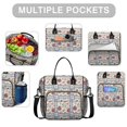 thumbnail image 2 of Pioneer Flower Floral Print Pattern Womens Lunch Box for Work,Insulated Large Lunch Bag,Leakproof Adult Lunch Bag for Work,Beach,Travel,Picnic,Camping, 2 of 6