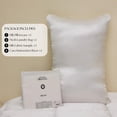 thumbnail image 6 of PROMEED Hyaluronic Acid Silk Pillowcase 100% Mulberry, Ultra-Hydrating 23 Momme Silk Pillow Case for Hair and Skin, Grade 6A+, Lock in Moisture Overnight (White, King-20"x36"), 6 of 6