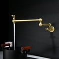 thumbnail image 4 of Pot Filler Faucet Wall Mount, Brass Pot Filler with Double Joint Swing Arms, 4 of 7