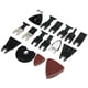 thumbnail image 5 of Kit de accesorios de hojas de sierra multiherramienta oscilantes de acero de alto carbono de 56 piezas, kit de hojas de sierra oscilantes de dientes de sierra ondulados para cortar madera, tubería de Amonsee NO, 5 of 6
