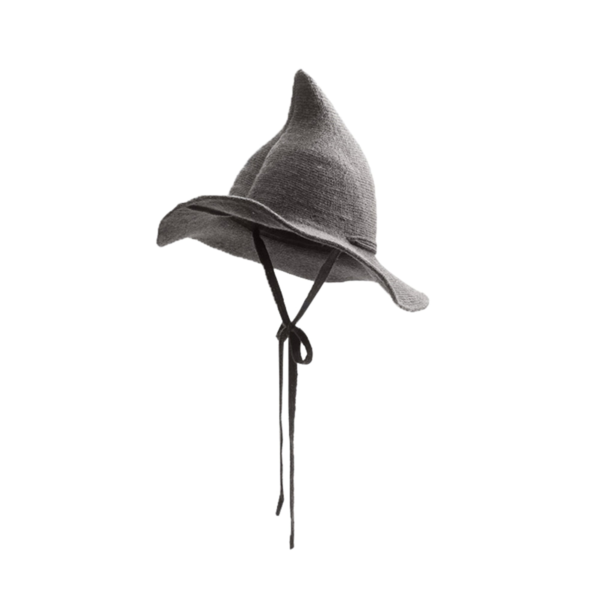 Sunisery Halloween Hat Pointed Wizard Style with Straps Wild Big Brim Wool Hat, Adult Unisex, Size: One Size