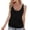 Black, variant on Women V Neck Knit Vest Sleeveless Casual Pullover Top Solid Preppy Ribbed Stylish Summer