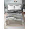 thumbnail image 4 of Grey Coastal Flat Sheets Only Queen Size, Soft Breathable Bed Top Sheets for Mattress, Summer Beach Nautical Abstract Art Luxury Bedding Flat Sheets for Home Hotel Bedroom Bed Protection, 4 of 9
