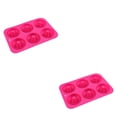 thumbnail image 3 of Cateissary Molde para rosquillas de 6 cavidades, bandeja antiadherente de silicona para hornear, resistente al calor, reutilizable, para hacer Type2 NO2, 3 of 6